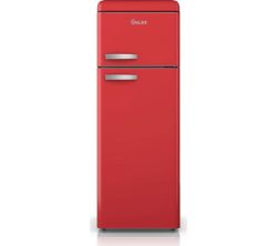 SWAN SR11010RN Fridge Freezer - Red